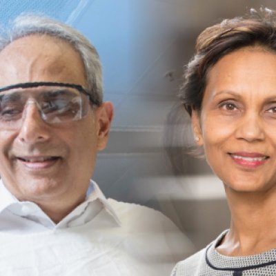 Professor Sunil Lakhani and Professor Gita Mishra